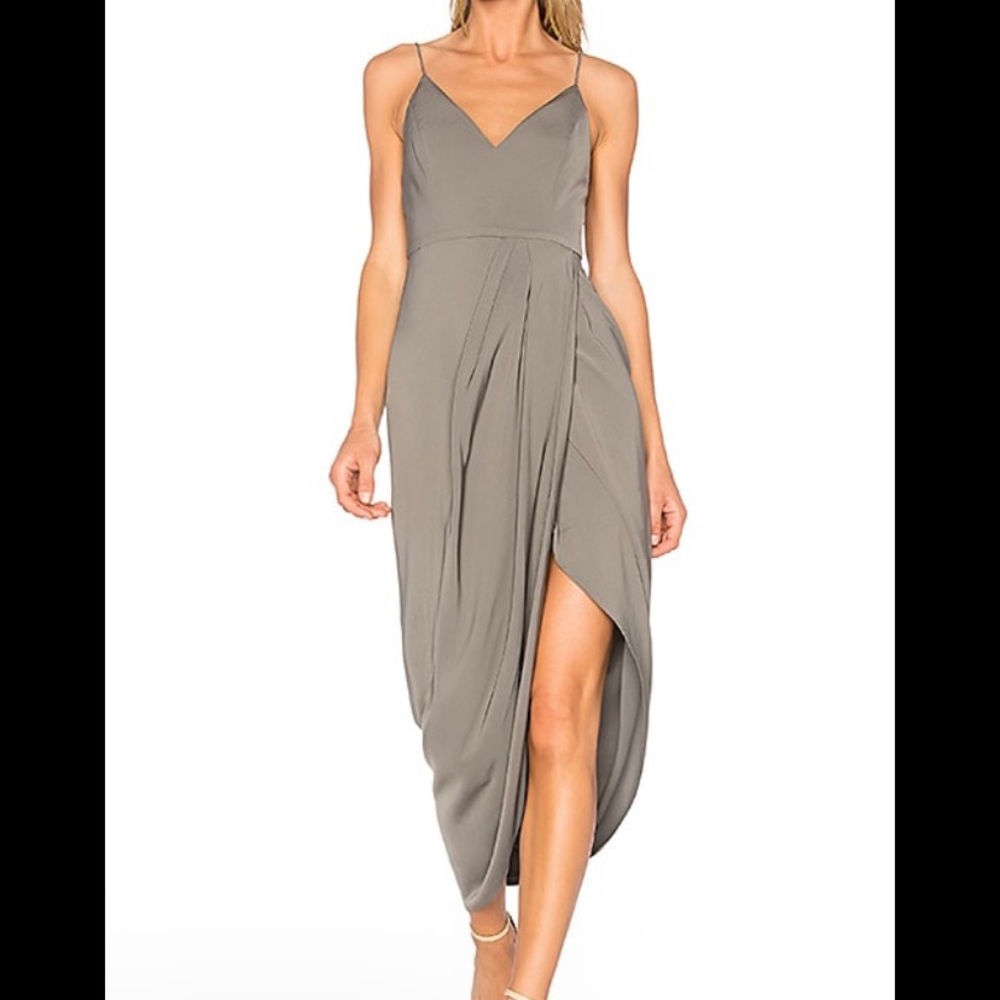 Shona Joy gray cocktail dress
